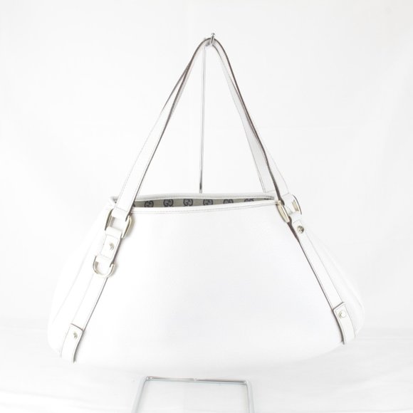 GUCCI White Leather Tote Bag - Picture 1 of 11